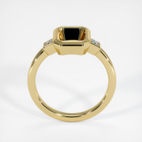 10K Yellow Gold Three Stone Ring Setting Image
