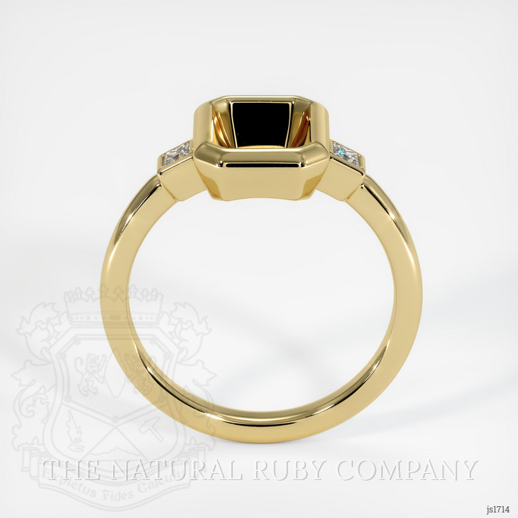 10K Yellow Gold Three Stone Ring Setting