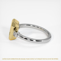 18K Yellow & White Three Stone Ring Setting Image