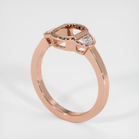 14K Rose Gold Three Stone Ring Setting Video