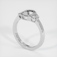 18K White Gold Three Stone Ring Setting Video