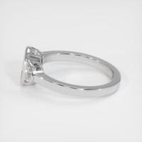 18K White Gold Three Stone Ring Setting Image