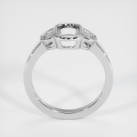 18K White Gold Three Stone Ring Setting Image