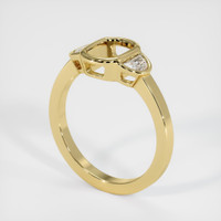 18K Yellow Gold Three Stone Ring Setting Video