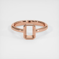 14K Rose Gold Men's Ring Setting Image