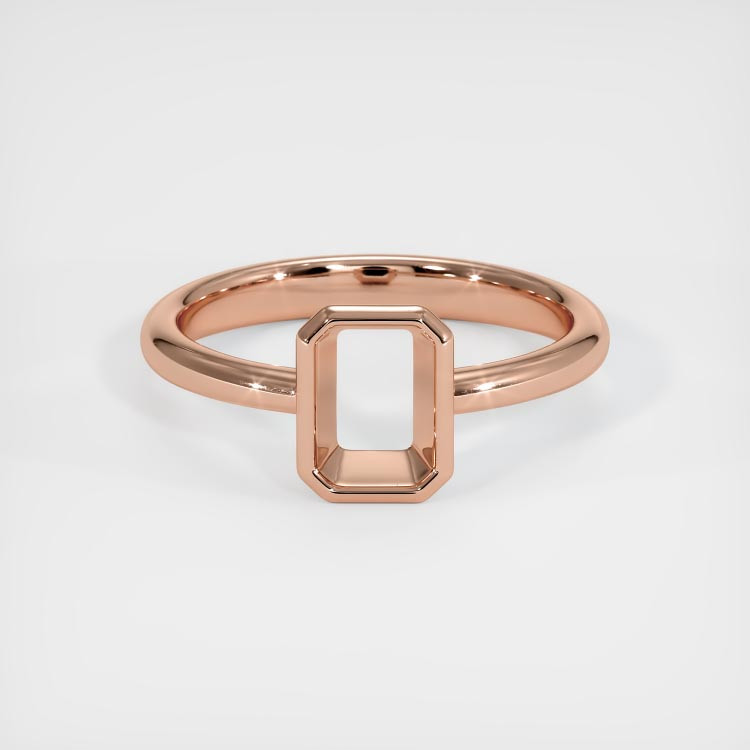 14K Rose Gold Men's Ring Setting