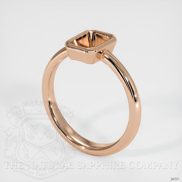 18K Rose Gold Men's Ring Setting