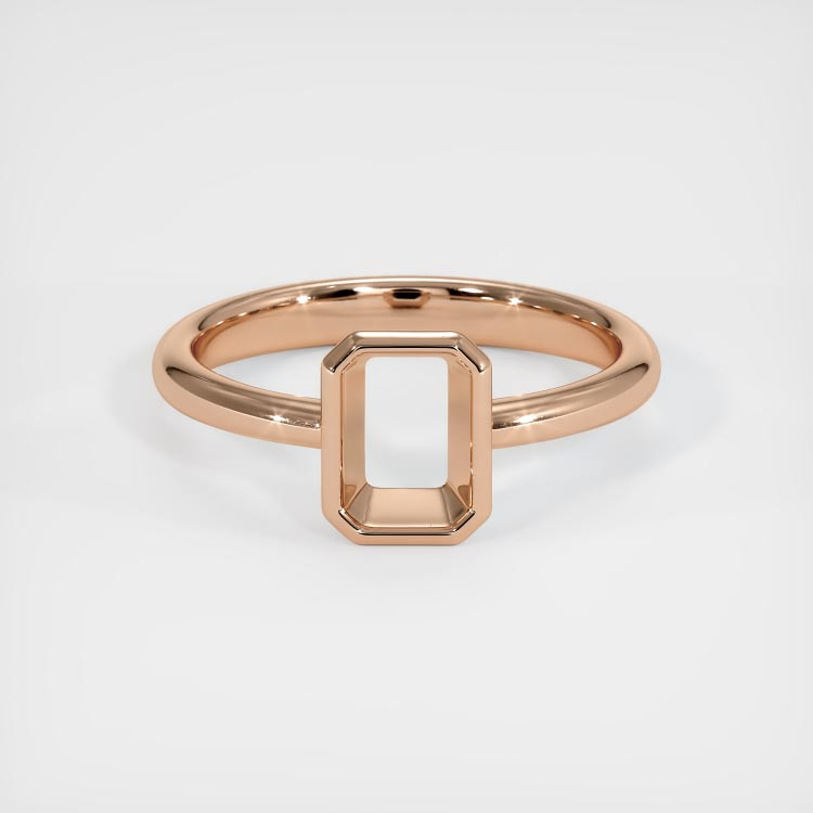 18K Rose Gold Men's Ring Setting