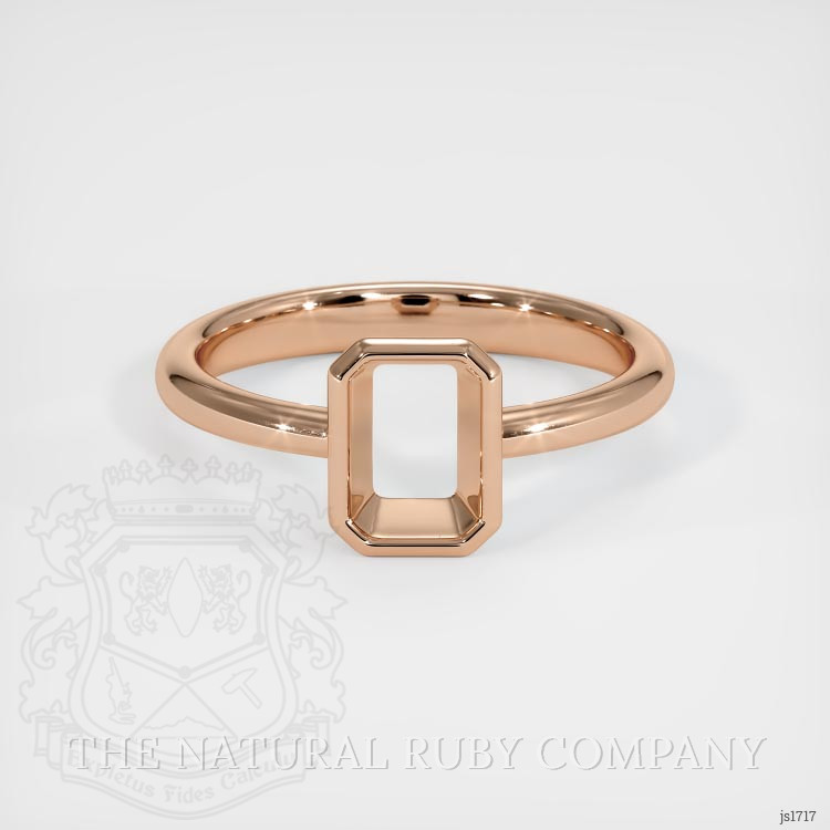 18K Rose Gold Men's Ring Setting