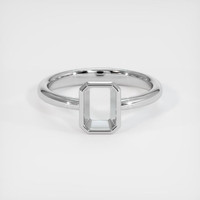 14K White Gold Men's Ring Setting Image