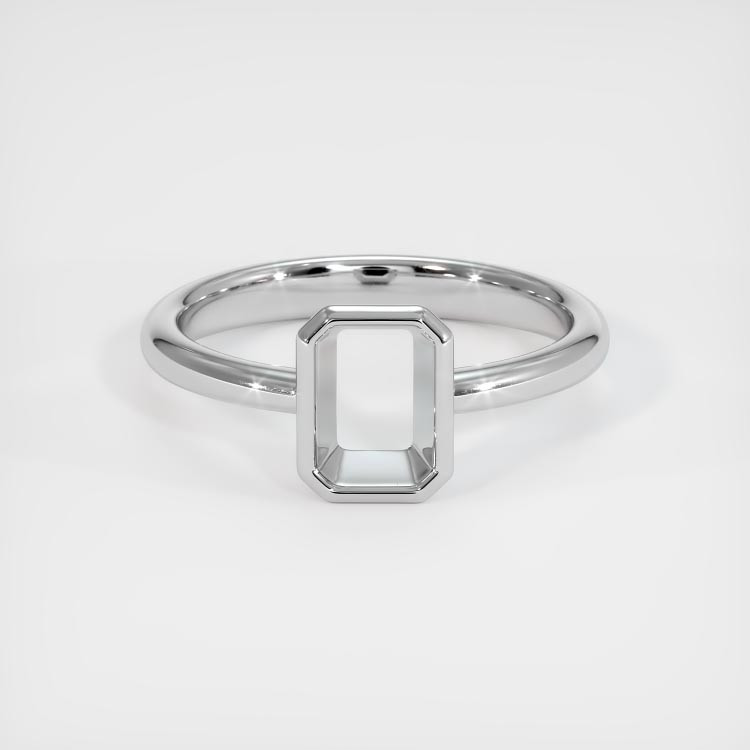 14K White Gold Men's Ring Setting