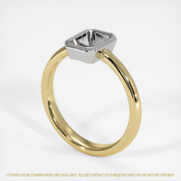 14K White & Yellow Men's Ring Setting Video