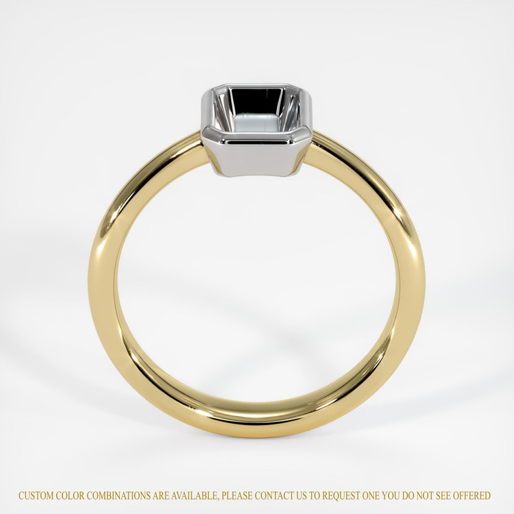 14K White & Yellow Men's Ring Setting