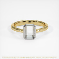 18K White & Yellow Men's Ring Setting Image