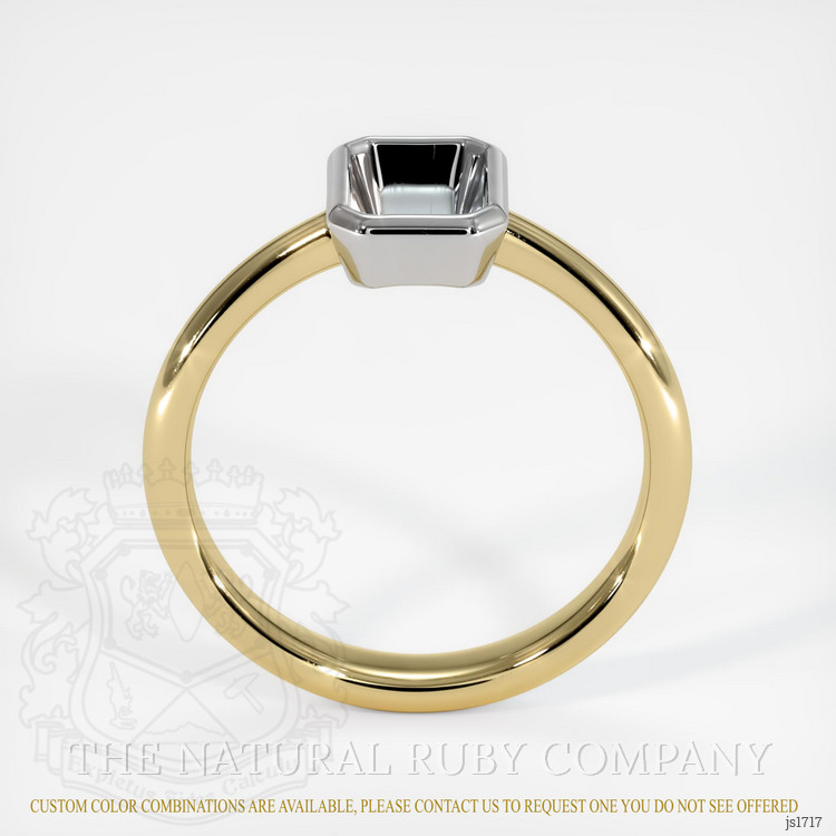 18K White & Yellow Men's Ring Setting