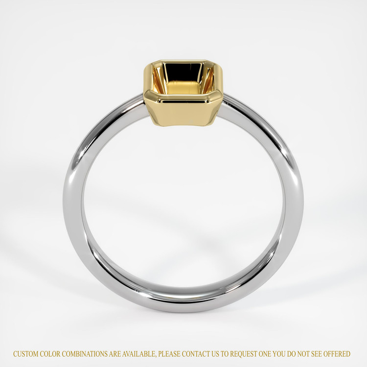 14K Yellow & White Men's Ring Setting