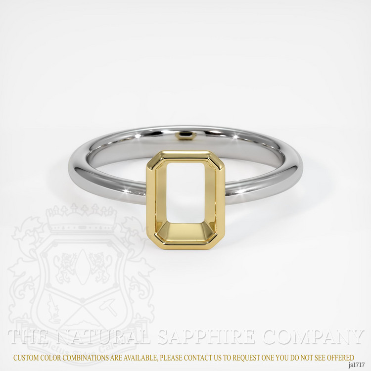 18K Yellow & White Men's Ring Setting