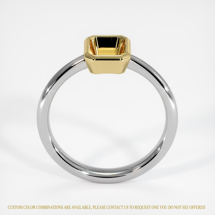 18K Yellow & White Men's Ring Setting