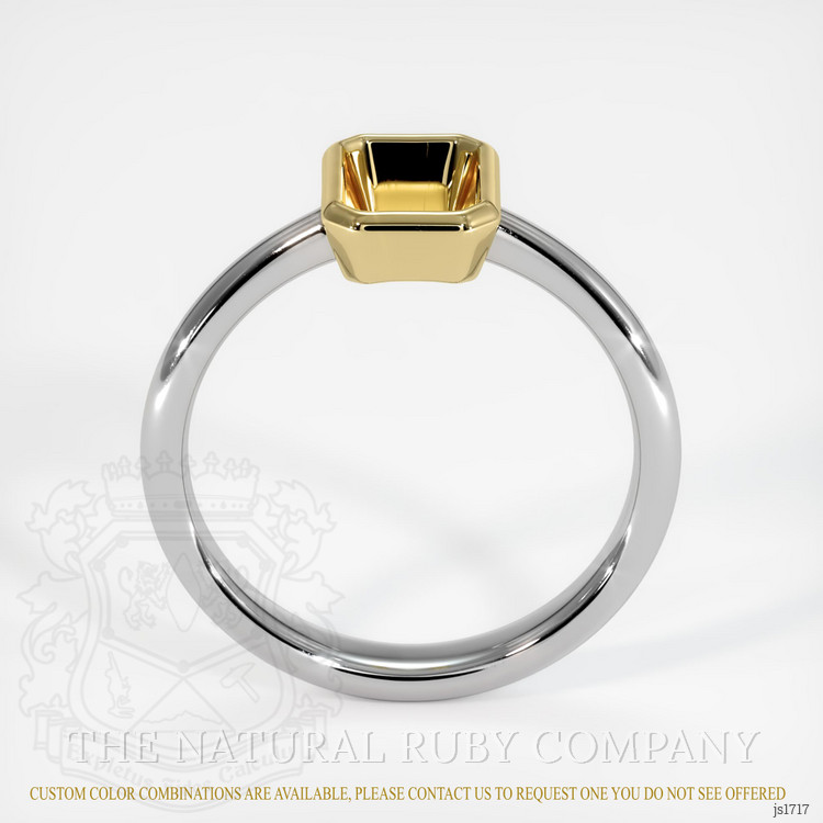 18K Yellow & White Men's Ring Setting