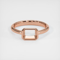 14K Rose Gold Men's Ring Setting Image