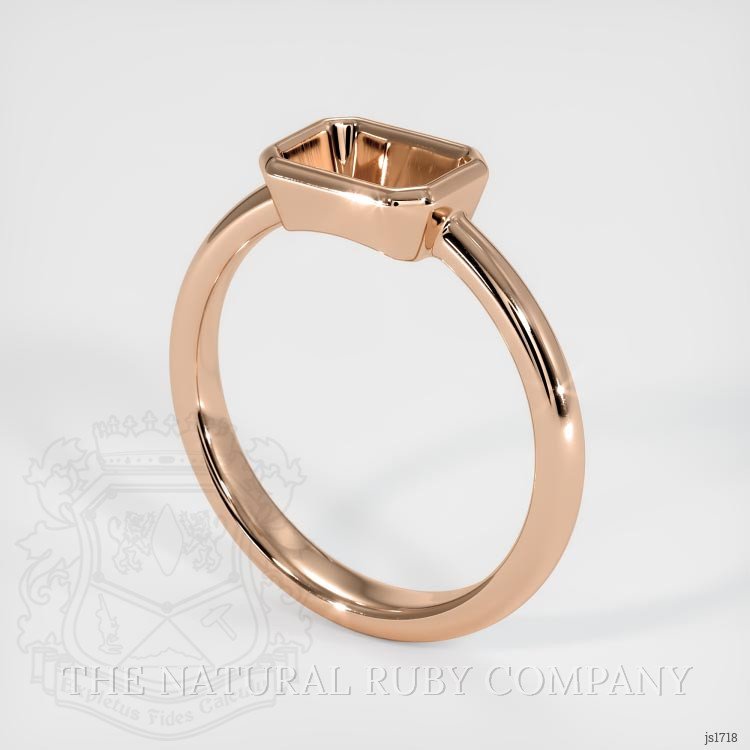18K Rose Gold Men's Ring Setting