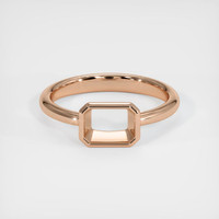 18K Rose Gold Men's Ring Setting Image