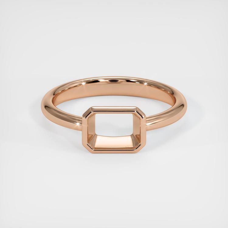 18K Rose Gold Men's Ring Setting