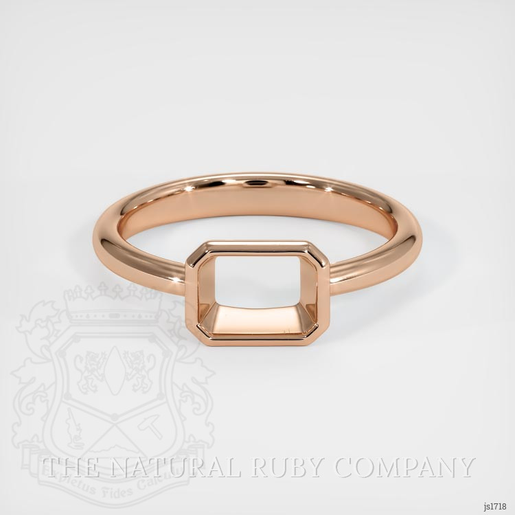 18K Rose Gold Men's Ring Setting
