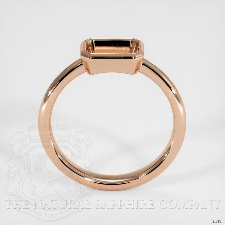 18K Rose Gold Men's Ring Setting