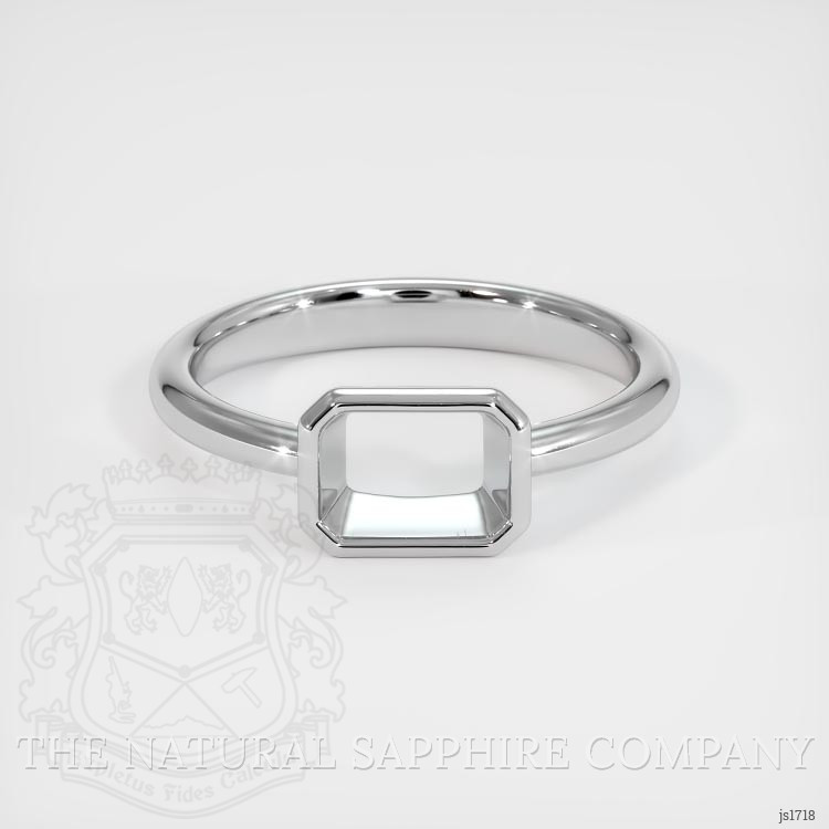 14K White Gold Men's Ring Setting