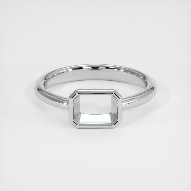 14K White Gold Men's Ring Setting