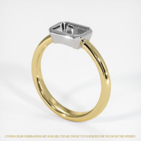 14K White & Yellow Men's Ring Setting Video
