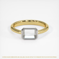 18K White & Yellow Men's Ring Setting Image