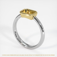 14K Yellow & White Men's Ring Setting Video
