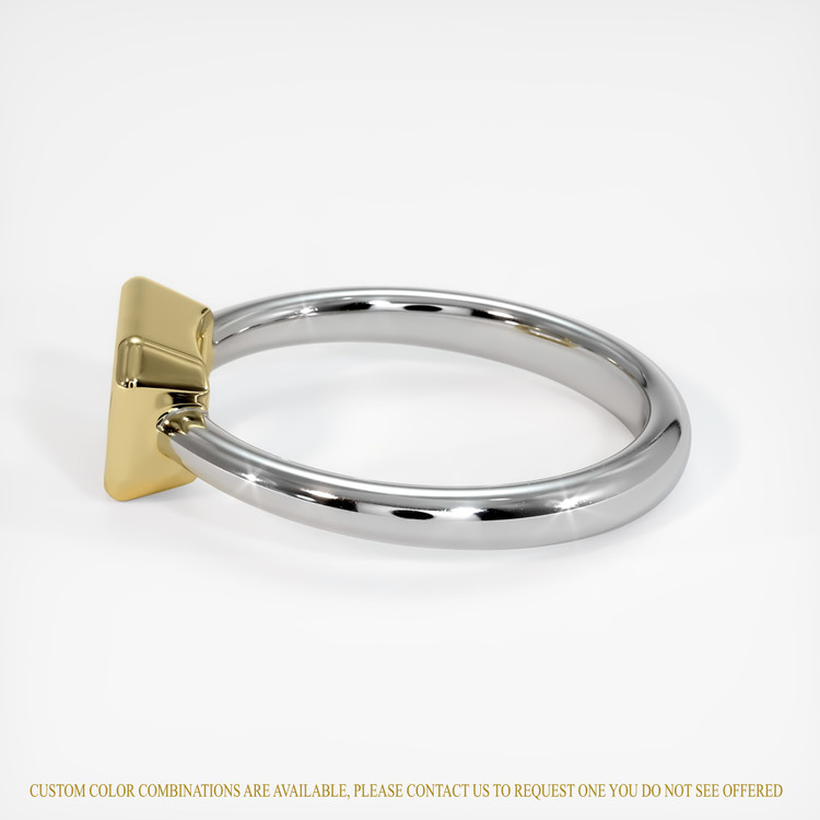 14K Yellow & White Men's Ring Setting