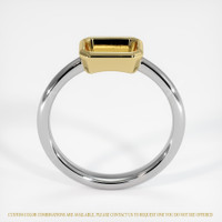 14K Yellow & White Men's Ring Setting Image