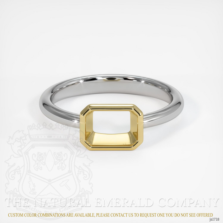 18K Yellow & White Men's Ring Setting