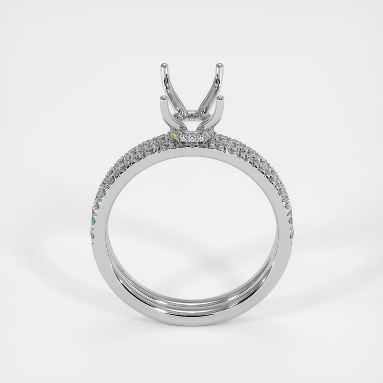 Platinum 950 Pave Ring Setting