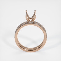 14K Rose Gold Pave Ring Setting Image