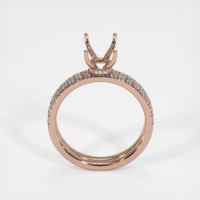 14K Rose Gold Pave Ring Setting Image