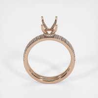18K Rose Gold Pave Ring Setting Image