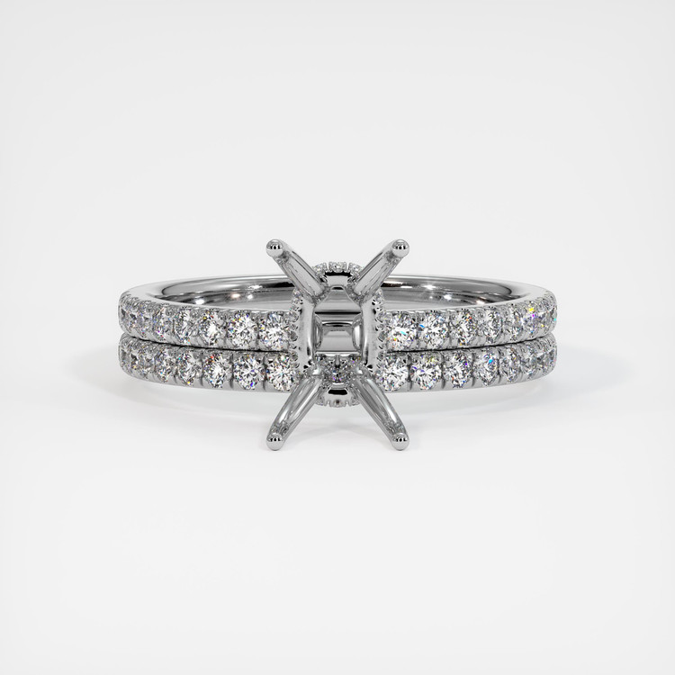 Silver Pave Ring Setting