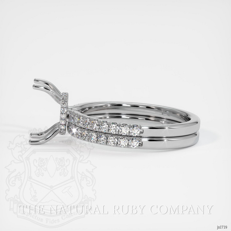Silver Pave Ring Setting