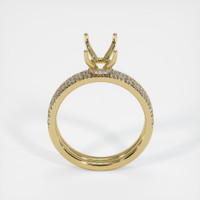 18K Yellow Gold Pave Ring Setting Image