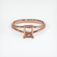 14K Rose Gold Solitaire Ring Setting Image