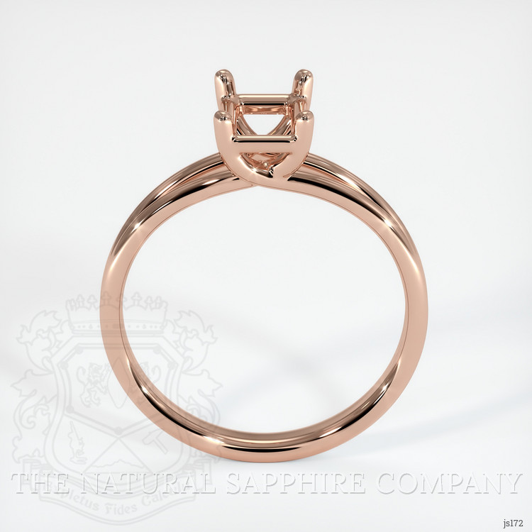 14K Rose Gold Solitaire Ring Setting