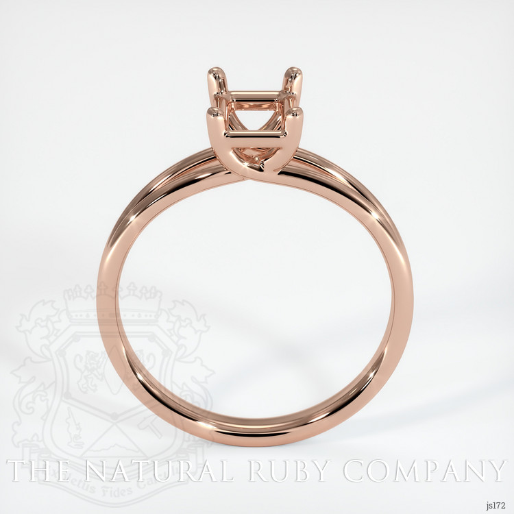 14K Rose Gold Solitaire Ring Setting