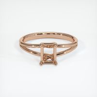 18K Rose Gold Solitaire Ring Setting Image