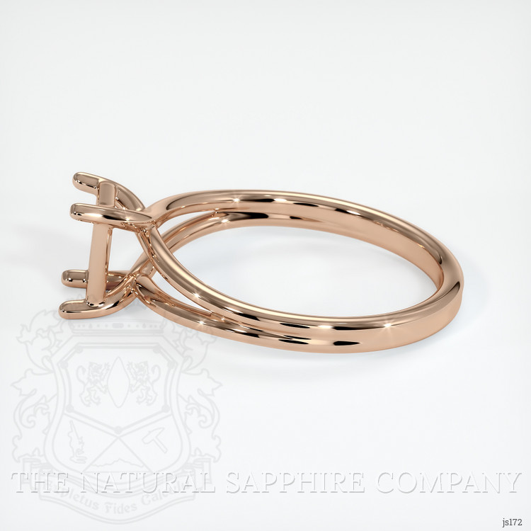 18K Rose Gold Solitaire Ring Setting