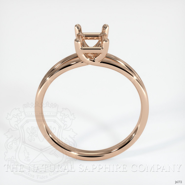 18K Rose Gold Solitaire Ring Setting